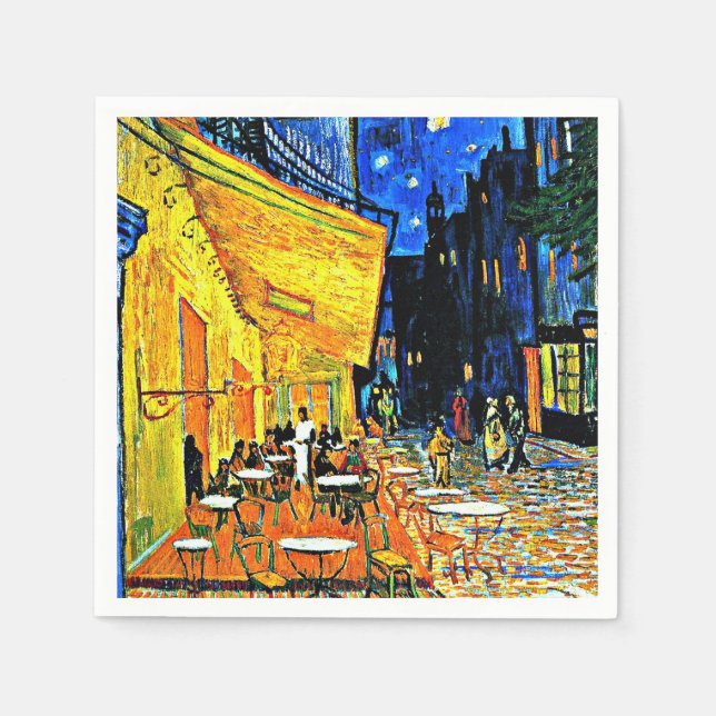 Van Gogh - Cafe Terrace på natten Pappersservett (Framsidan)
