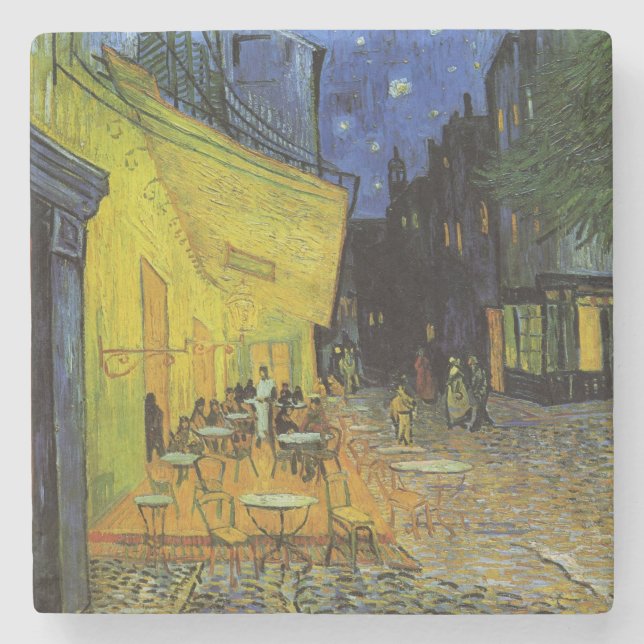 Van Gogh, Cafe Terrace på natten Underlägg Sten (Framsidan)