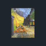 Van Gogh; Cafe Terrace på natten, Vintage Fine Art Canvastryck<br><div class="desc">Café Terrace i Night, även känd som Cafe Terrace på Ställe du Forum av Vincent van Gogh, är en vintage bra konst post impressionism arkitektonisk målning med en yttre syn på en restaurang med bord, stolar, servitörer, människor och stjärnor i himlar nattetid. Van Gogh pekade också på en upplyst butik...</div>