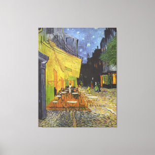 Van Gogh; Cafe Terrace på natten, Vintage Fine Art Canvastryck
