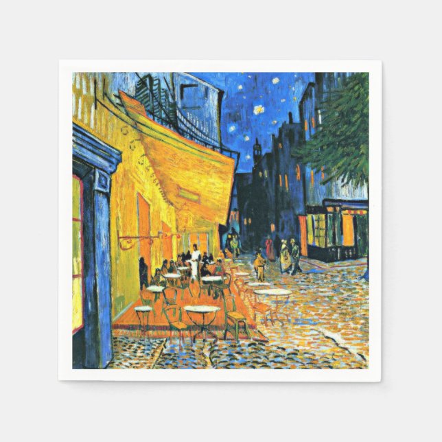 Van Gogh - Cafe Terrace Pappersservett (Framsidan)