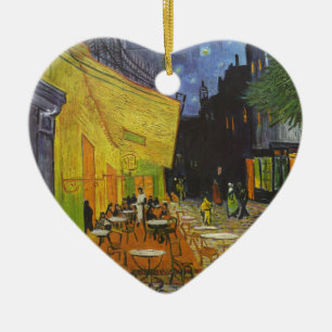 Van Gogh Cafe Terrace Post-Impressionist Julgransprydnad Keramik