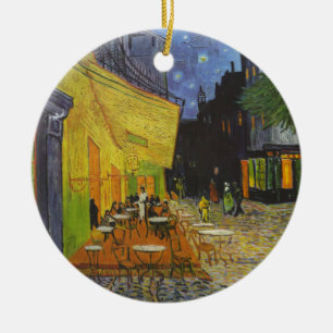 Van Gogh Cafe Terrace Post-Impressionist Julgransprydnad Keramik