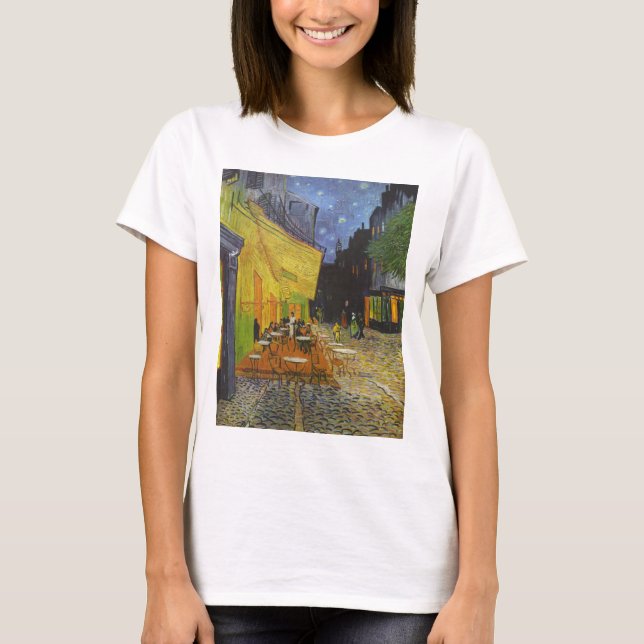 Van Gogh Cafe Terrace Post-Impressionist T-shirt (Framsida)