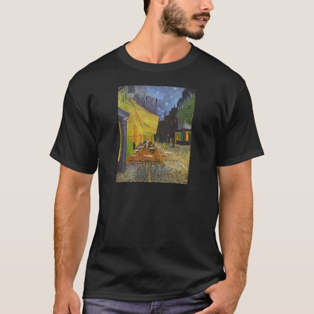 Van Gogh Cafe Terrace Post-Impressionist T-shirt (Framsida)