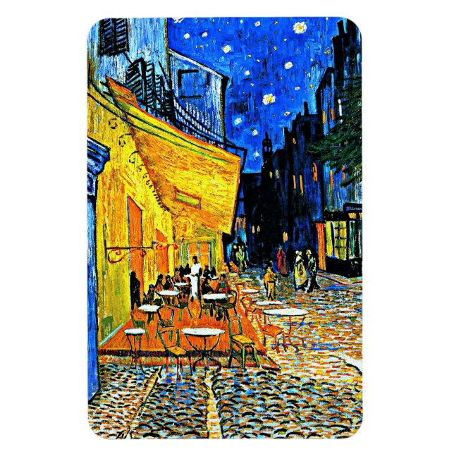 Van Gogh - Cafe Terrace, Ställe-du-Forum, Arles Magnet (Vertikal)