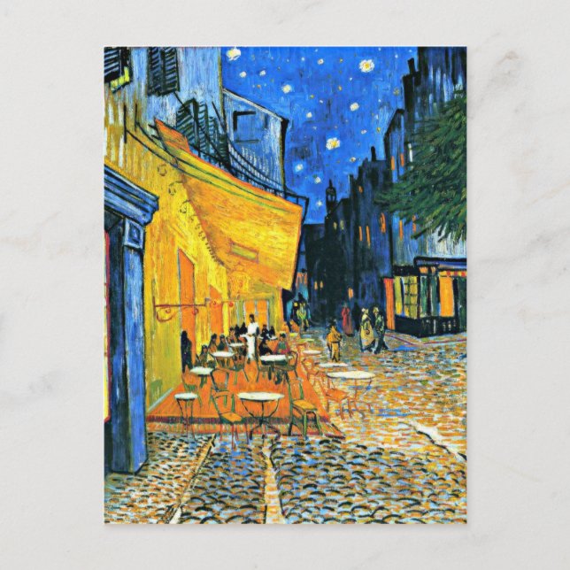 Van Gogh - Cafe Terrace Vykort (Framsida)