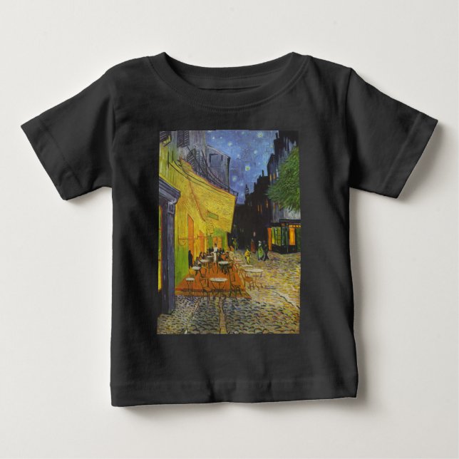 Van Gogh Café Terrass Postimpressionist Tee (Framsida)