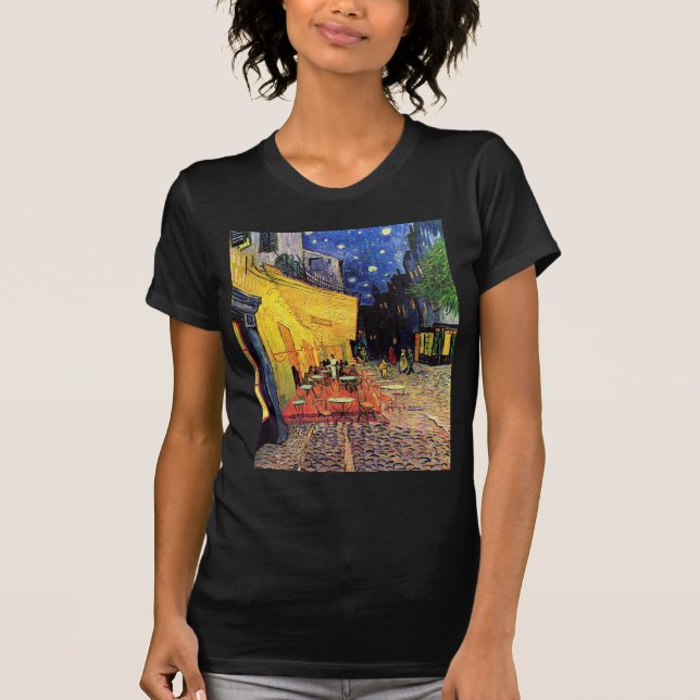 Van Gogh Cafeterrass på natten T-shirt (Framsida)