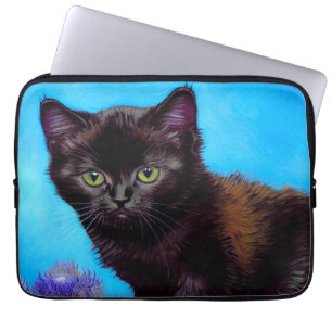 Van Gogh Cat och Flowers Laptop Fodral