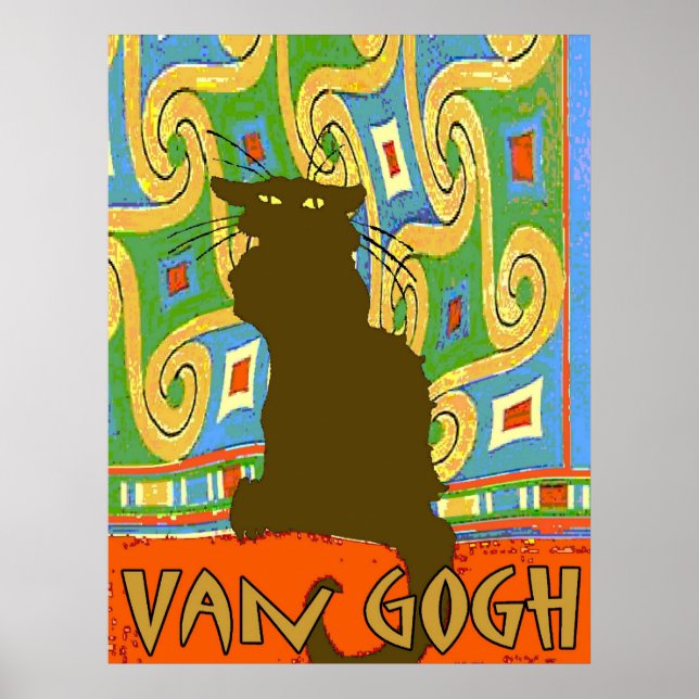 Van Gogh Cat Poster (Framsidan)