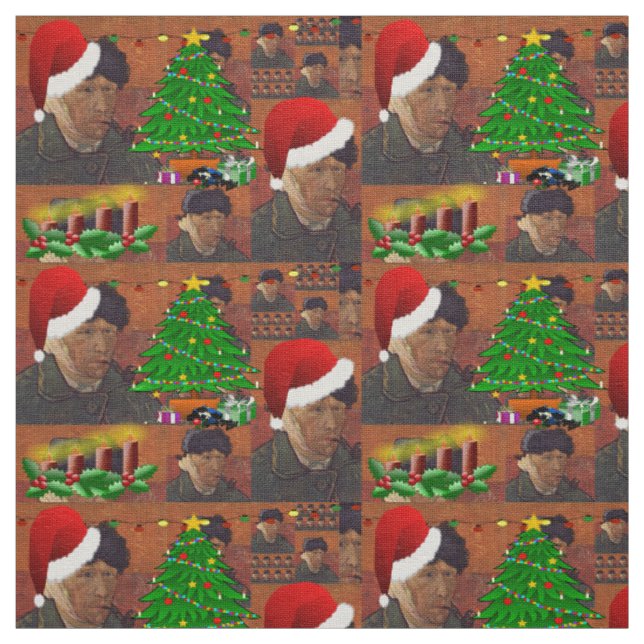 van gogh christmas-väv tyg (Prov)