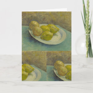 Van Gogh Citroner Tallrik Gul Kökskonst Kort