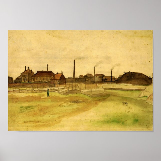Van Gogh - Coalmine i Borinage Poster (Framsidan)