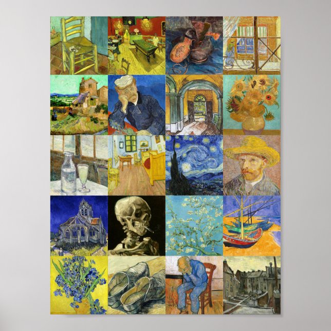 Van Gogh Collage Poster (Framsidan)