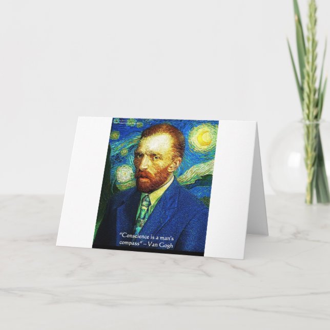 Van Gogh "Conscience Compass"-citat presenterar de Kort (Framsida)
