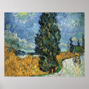 Van Gogh Cypressträd Poster