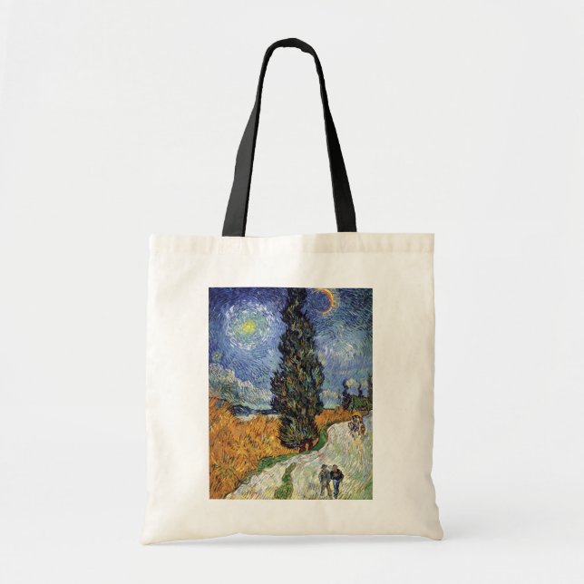 Van Gogh - Cypresväg Tygkasse (Framsidan)