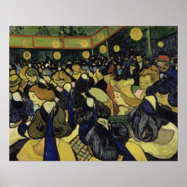 Van Gogh - Danshallen i Arles Poster (Framsidan)