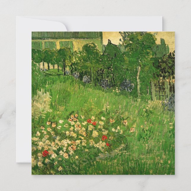 Van Gogh Daubignys inbjudan till Garden Wedding (Framsida)
