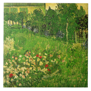 Van Gogh - Daubignys trädgård, Kakelplatta