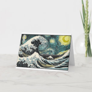 Van Gogh den Starry natten - Hokusai som Kort