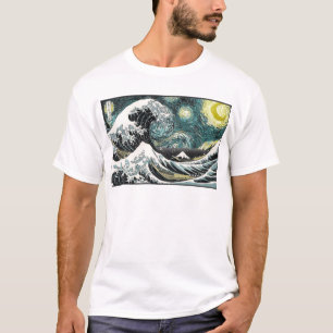 Van Gogh den Starry natten - Hokusai som Tee
