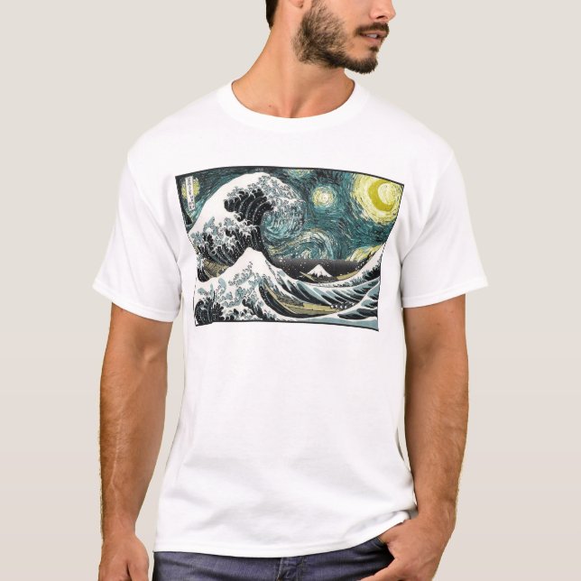 Van Gogh den Starry natten - Hokusai som Tee (Framsida)