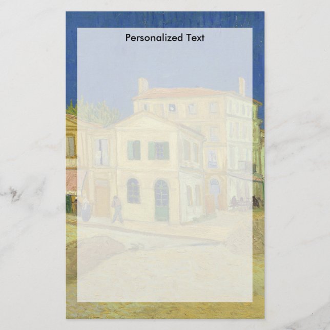 Van Gogh | det gula huset | 1888 Brevpapper (Framsida)