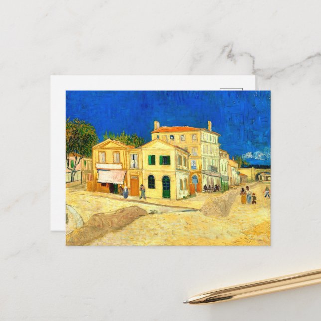 Van Gogh, Det gula huset,  Vykort (Fram/Back In Situ)