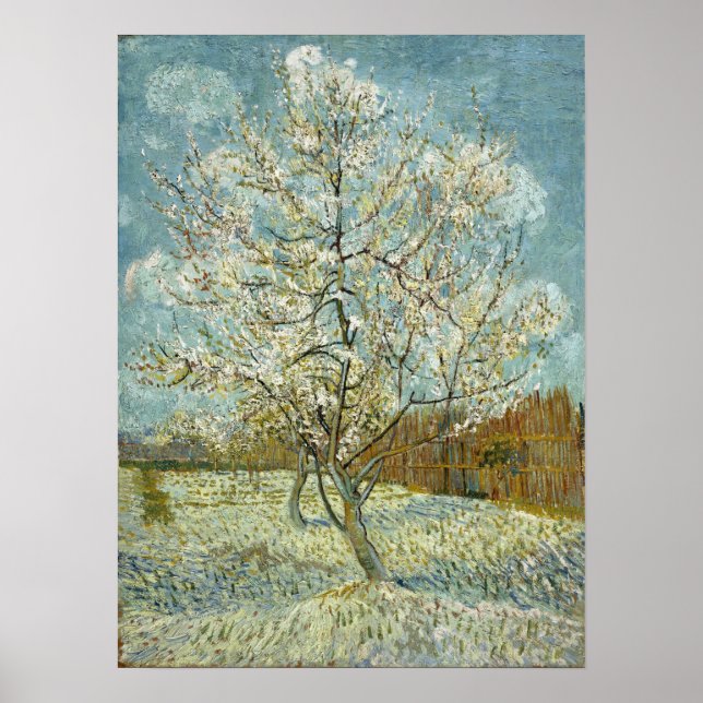 Van Gogh - Det rosa persiketrädet Poster (Framsidan)