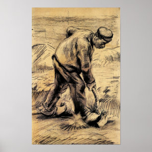 Van Gogh - Digger, realistiska teckningar Poster