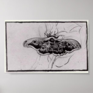 Van Gogh - Dödens huvud Moth Poster