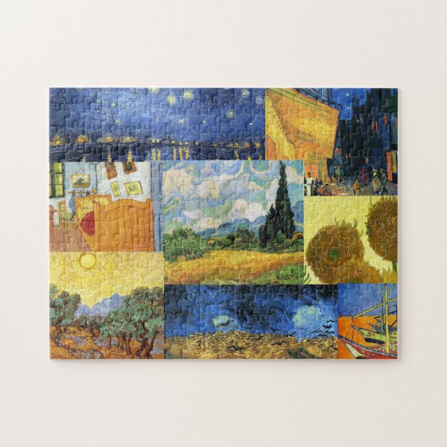 Van Gogh Dream Paintings Art Jigszle Puzzle Pussel (Horisontell)