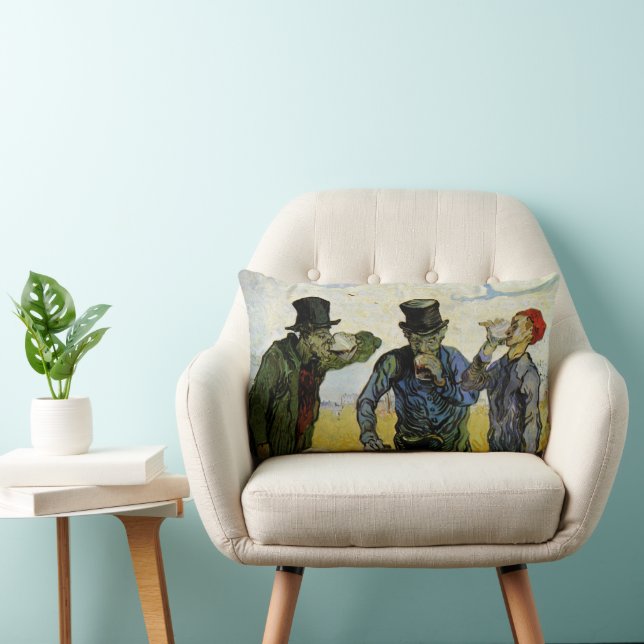Van Gogh; Drickarna, Vintage Postimpressionism Lumbarkudde (Stol)