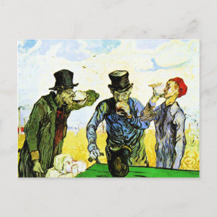 Van Gogh - Drinkers, berömdens målning, Vykort
