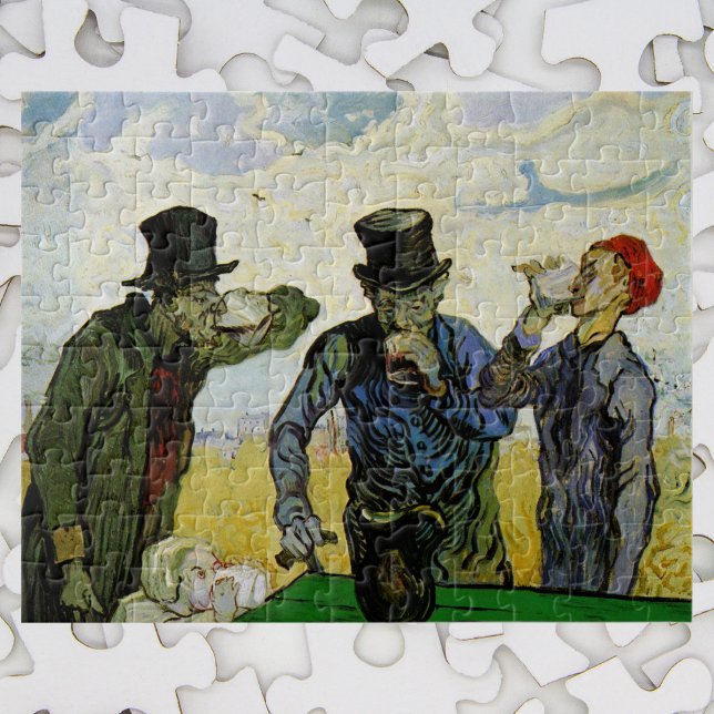 Van Gogh, Drinkers, Vintage Post impressionism Pussel (Skapare uppladdad)