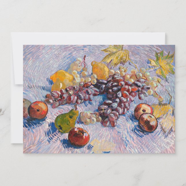 Van Gogh - Druvor, citroner, päron, äpplen Kort (Framsida)