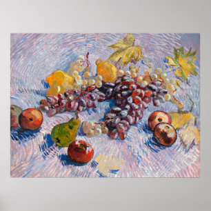 Van Gogh - Druvor, citroner, päron och äpplen Poster