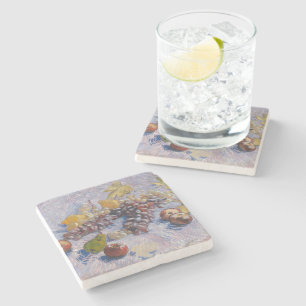 Van Gogh Druvor och Äpplen Stilleben Konsttryck Stenunderlägg
