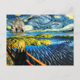 Van Gogh Edvard möter Vincent stjärnnatt Vykort