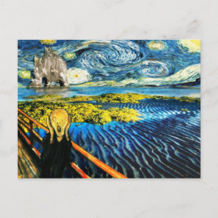 Van Gogh Edvard möter Vincent stjärnnatt Vykort