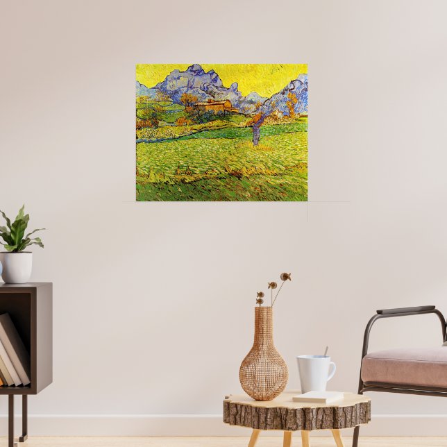 Van Gogh - En äng i bergen, Poster (Vardagsrum 3)