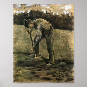 Van Gogh - en grävare Poster