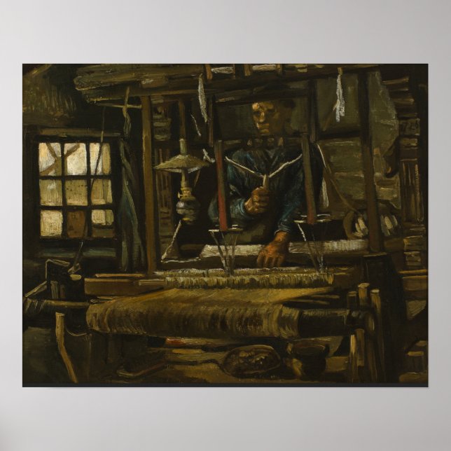 Van Gogh - En Väverskas Stuga Poster (Framsidan)