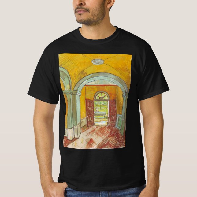 Van Gogh Entrance Hall of Saint Paul Hospital T Shirt (Framsida)