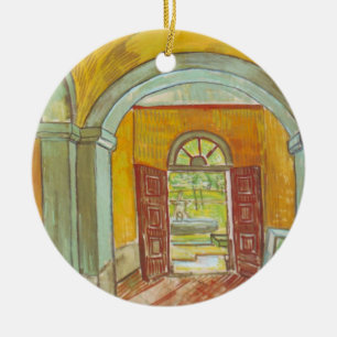 Van Gogh Entréhallen på Saint Paul Hospital Julgransprydnad Keramik