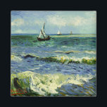 Van Gogh - Ett fiskefartyg till havs Magnet<br><div class="desc">Vincent van Gogh-målning,  A Fishing Boat Sea,  magnet.</div>