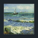 Van Gogh - Ett fiskefartyg till havs Magnet<br><div class="desc">Vincent van Gogh-målning,  A Fishing Boat Sea,  magnet.</div>
