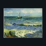 Van Gogh - Ett fiskefartyg till havs Vykort<br><div class="desc">Vincent van Gogh-målning,  A Fishing Boat Sea</div>